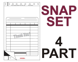 8.5" X 14.625" 4 PART (image for) 8.5" X 14.625" 4 PART