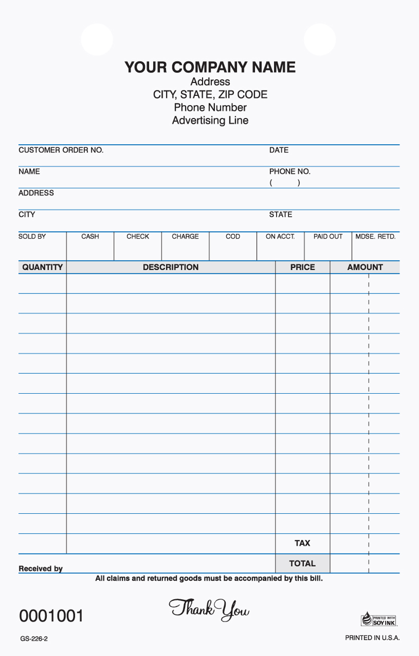 General Sales - Register Form - GS-226 2 & 3 Part 5.5 x 8.5 (image for) General Sales - Register Form - GS-226 2 & 3 Part 5.5 x 8.5