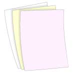 Blank 20lb. 8.5x14 Carbonless 3 Part Paper - Reverse Blank 20lb. 8.5x14 Carbonless 3 Part Paper - Reverse
