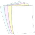 Blank 20lb. 8.5x14 Carbonless 4 Part Paper - Forward - Click Image to Close