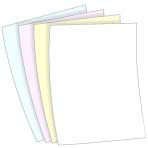 Blank 20lb. 8.5x14 Carbonless 4 Part Paper - Forward Blank 20lb. 8.5x14 Carbonless 4 Part Paper - Forward