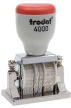 TRODAT 4000-B Dater with Die Plate - 1 1/2" x 2" - Click Image to Close