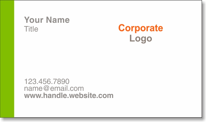 Side Stripe Green Card Side Stripe Green Card