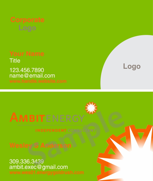 Green Lower Right Logo Card Green Lower Right Logo Card