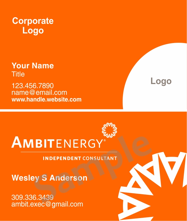 Orange Lower Right Logo Card Orange Lower Right Logo Card