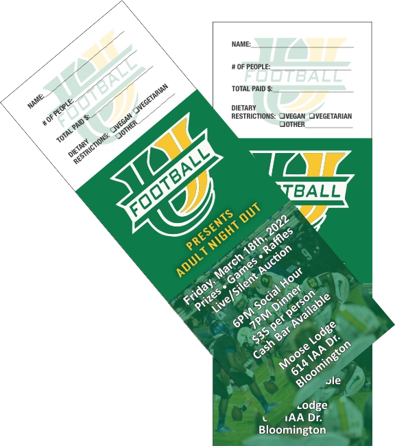Event Tickets - 5.5" x 2" Event Tickets - 5.5" x 2"