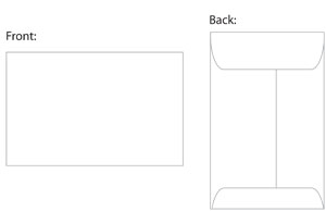 Pill/Drug Envelope - 2.25" x 3.5" - Gummed Flap - BLANK Pill/Drug Envelope - 2.25" x 3.5" - Gummed Flap - BLANK