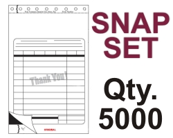 SNAP SET FORM 8.5" X 11.625" 3 PART 5000 QTY SNAP SET FORM 8.5" X 11.625" 3 PART 5000 QTY