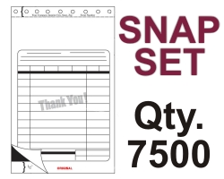 SNAP SET FORM 8.5" X 11.625" 3 PART 7500 QTY