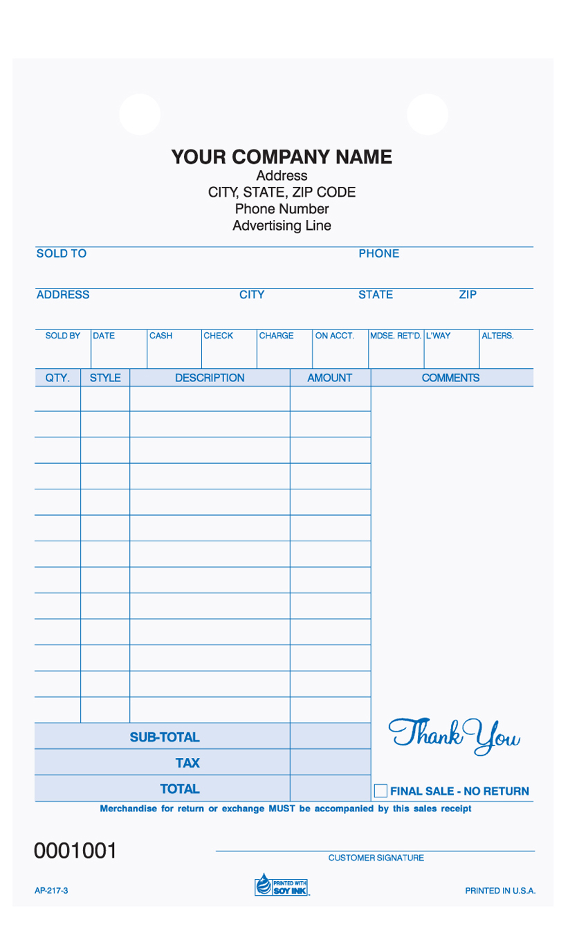 Apparel - Register Form - AP-217 2 & 3 Part 5.5 x 8.5 Apparel - Register Form - AP-217 2 & 3 Part 5.5 x 8.5