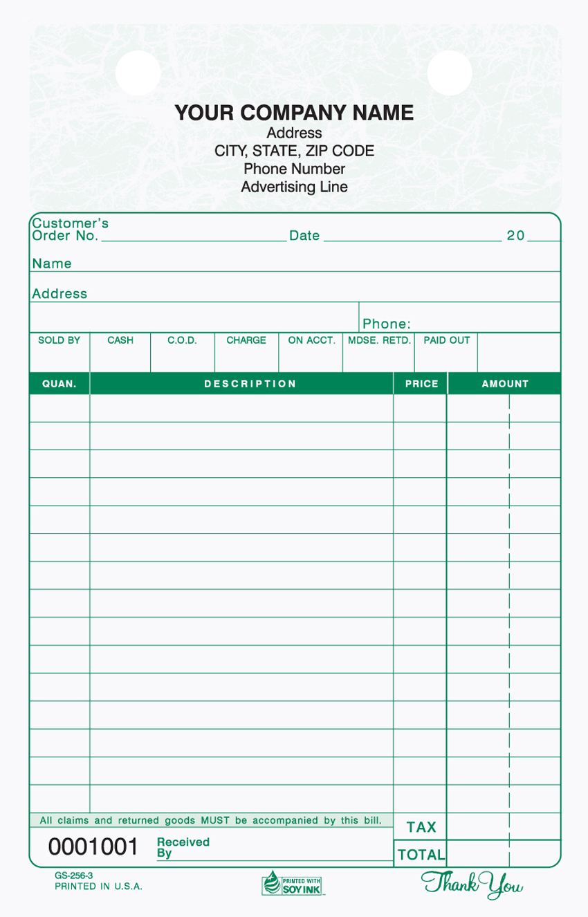 General Sales - Register Form - GS-256 2 & 3 Part 5.5 x 8.5 - Gr (image for) General Sales - Register Form - GS-256 2 & 3 Part 5.5 x 8.5 - Gr