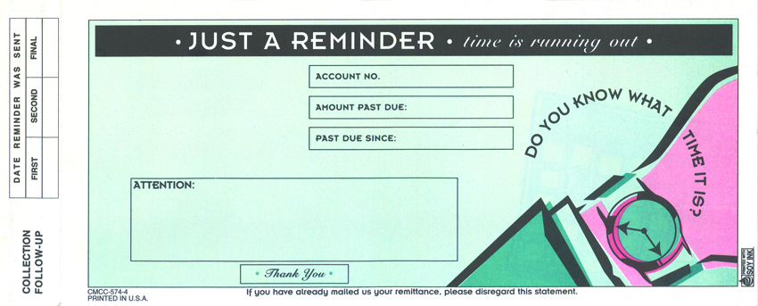 "Collection Form - Unit Set - 3.75" x 8.5" - 4 part" "Collection Form - Unit Set - 3.75" x 8.5" - 4 part"