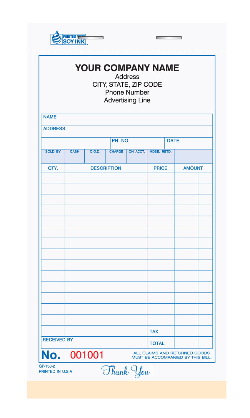 General Sales Booked Form - GP-158-2 Part - 4.25 x 7 General Sales Booked Form - GP-158-2 Part - 4.25 x 7