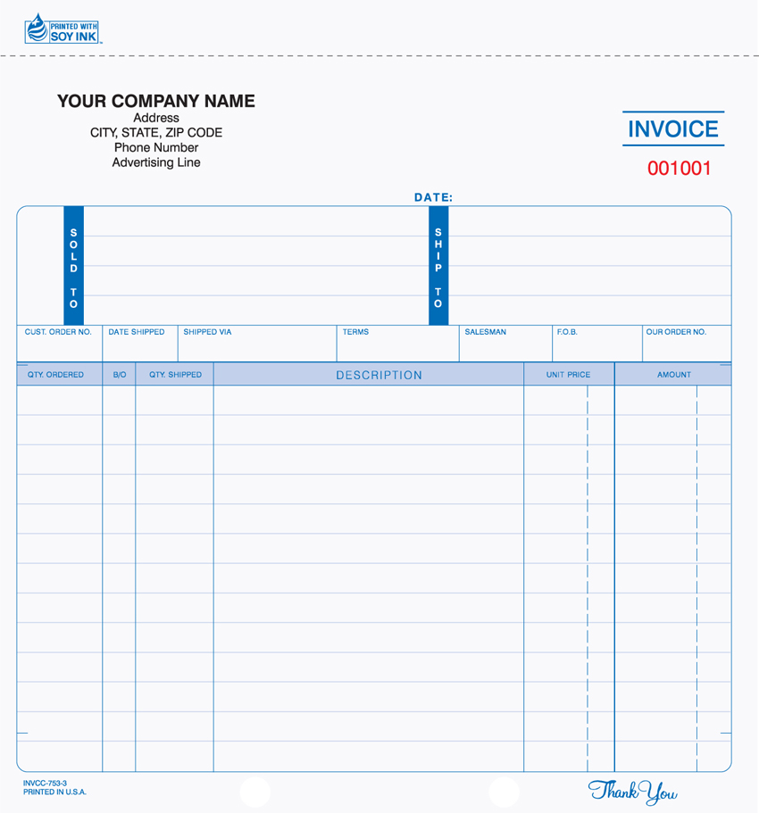 "Invoice - Unit Set - 8.5" x 8.5" - 4 Part" "Invoice - Unit Set - 8.5" x 8.5" - 4 Part"
