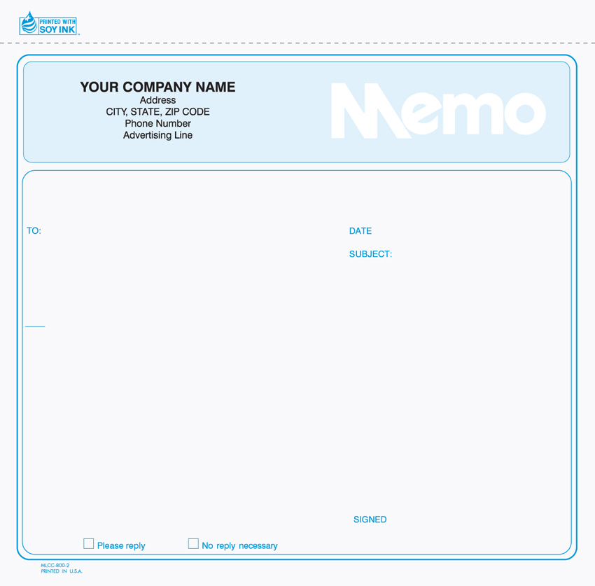 "Memo Letter - Unit Set - MLCC-800 - 8.5"x7.75" - 2 Part" "Memo Letter - Unit Set - MLCC-800 - 8.5"x7.75" - 2 Part"
