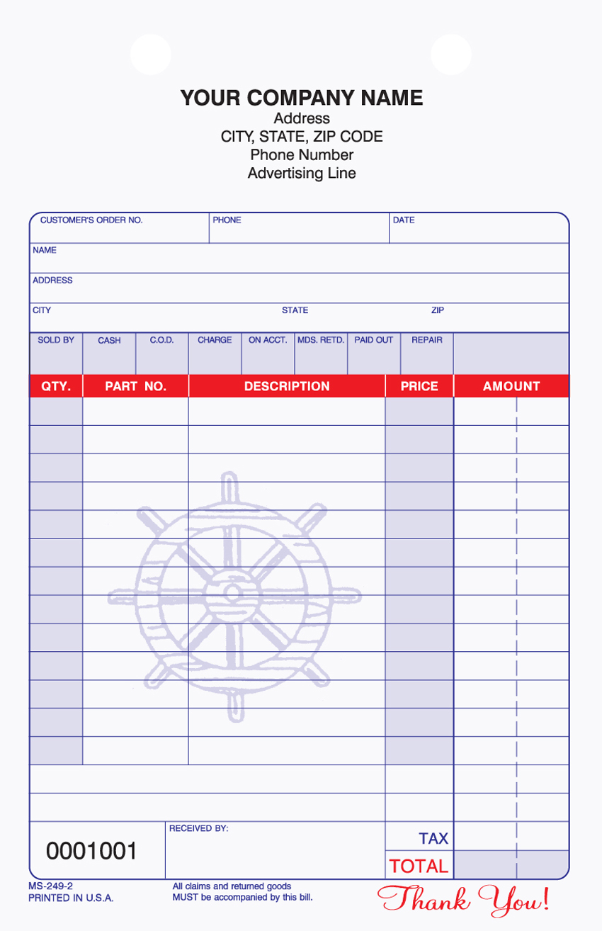 Marine Service Agreement - Register Form - 5.5" x 8.5" - 2 or 3 Marine Service Agreement - Register Form - 5.5" x 8.5" - 2 or 3
