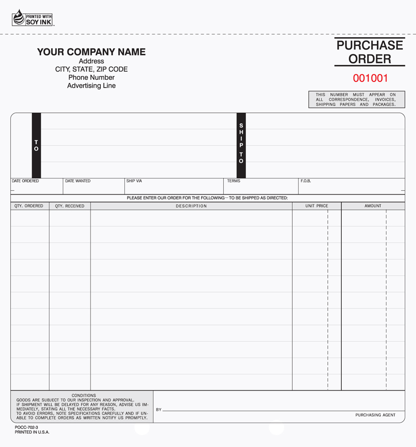 "Purchase Order - Unit Set - 8.5" x 8.5" - 3 Part" (image for) "Purchase Order - Unit Set - 8.5" x 8.5" - 3 Part"