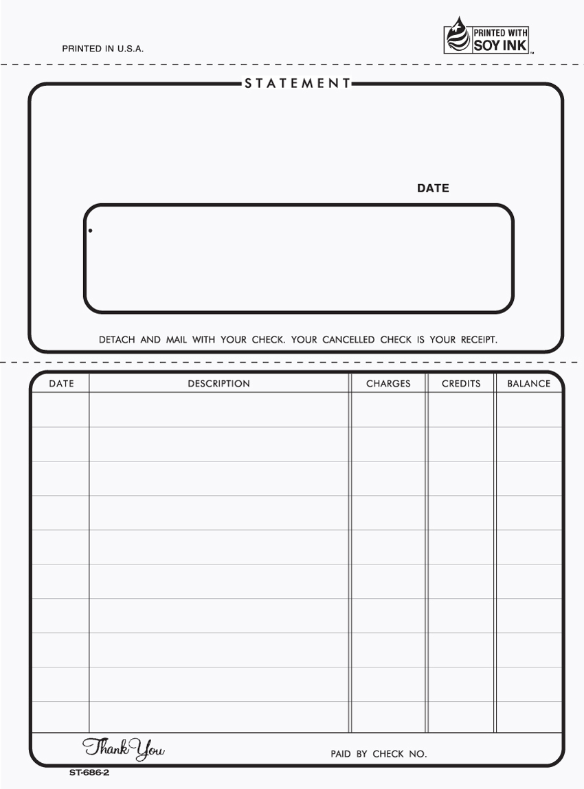 "Statement - Unit Set - (Unruled) - 5.67" x 7" - 2 Part" "Statement - Unit Set - (Unruled) - 5.67" x 7" - 2 Part"