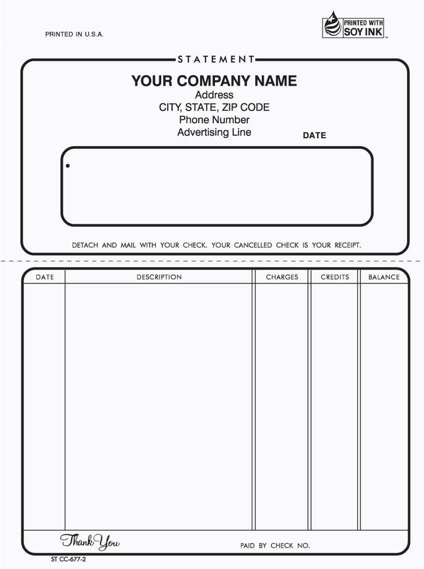 "Statement - Unit Set - (Unruled) - 5.67" x 7" - 2 Part" "Statement - Unit Set - (Unruled) - 5.67" x 7" - 2 Part"