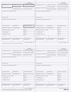 W-2 Laser 4-Up Envelope - Gummed W-2 Laser 4-Up Envelope - Gummed