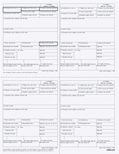 W-2 Laser 4-Up Envelope - Gummed