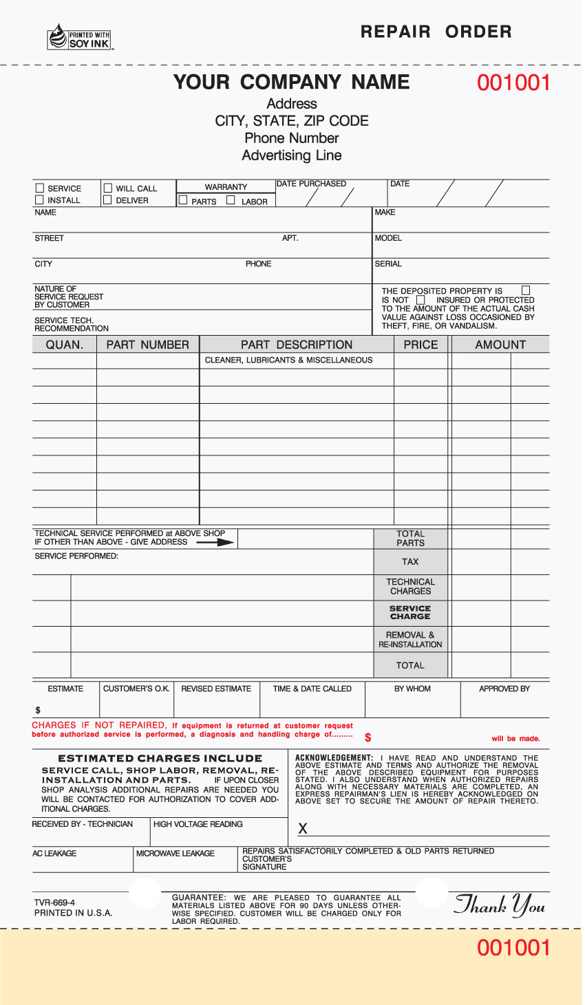 REPAIR ORDERS